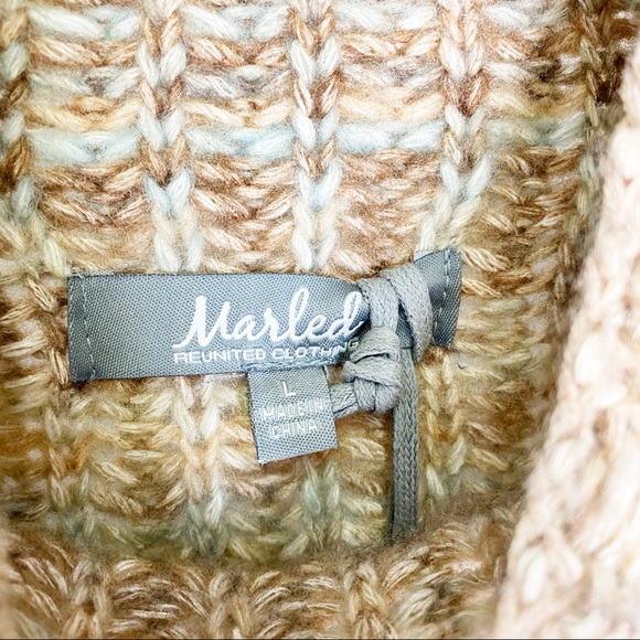 NWT Marled Knit High Neck Sweater - Picture 4 of 5